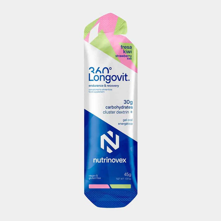 NUTRINOVEX Longovit 360 Gel · 30/50g CHO Fresa/Kiwi