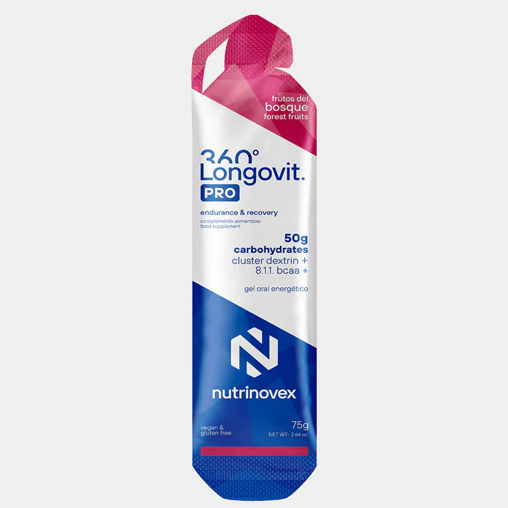 NUTRINOVEX Longovit 360 Gel · 30/50g CHO Frutos del bosque