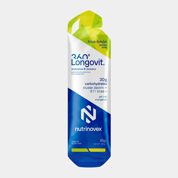 NUTRINOVEX Longovit 360 Gel · 30/50g CHO LIMA- LIMON